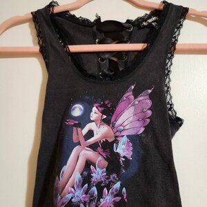 Lace-Up Back Fairy Top